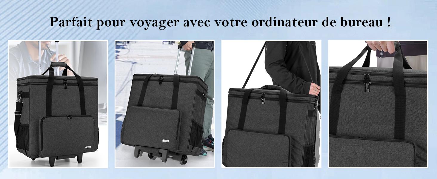 valise ordinateur à roulette curmio pour tour