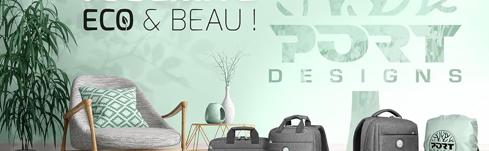 Une collection complète Eco-responsable : trolley, sac à dos, sacoche et housse PC