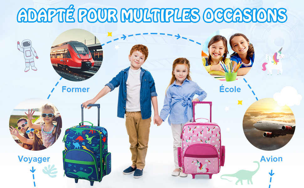 Valise Enfant à Roulette