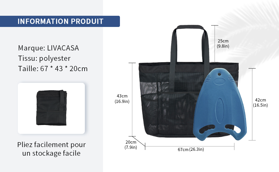 sac de plaen maille