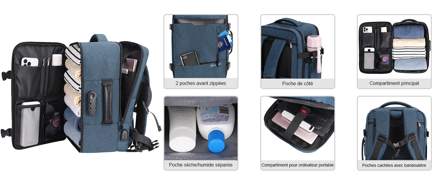 Sac a Dos VoyaCabine 40x20x25 pour Ryanair